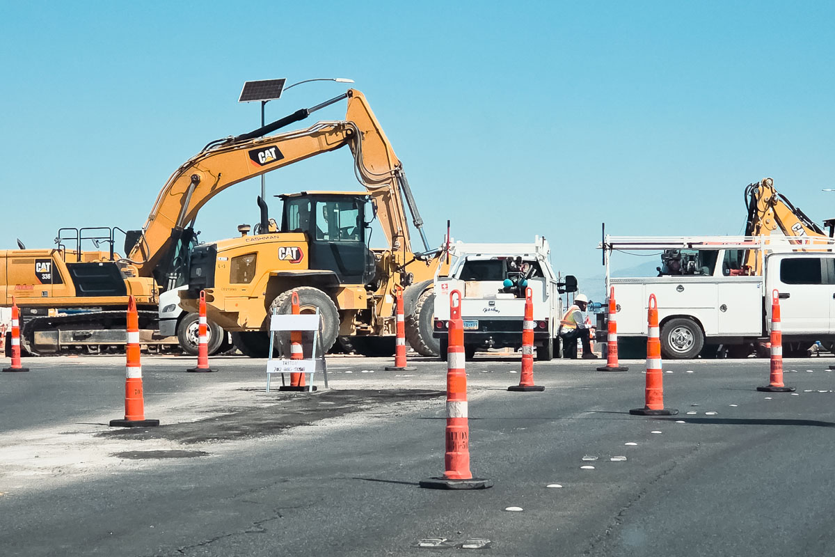Construction site work