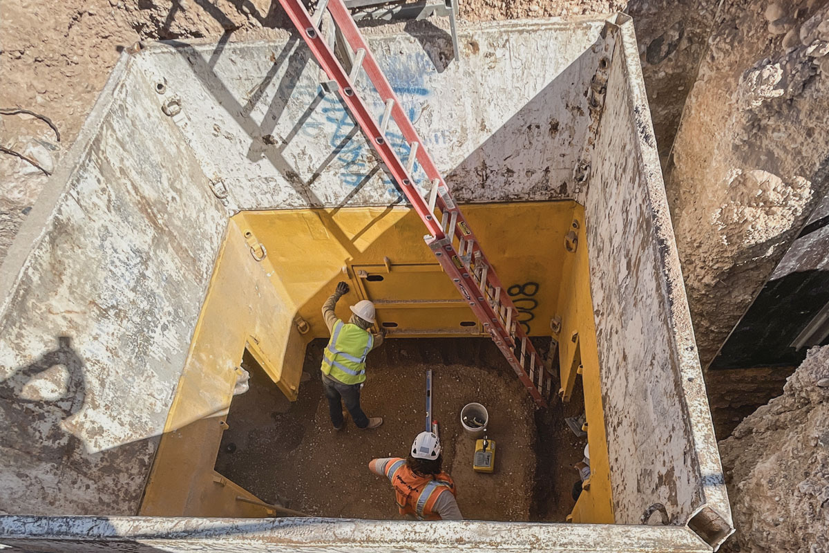 Construction site work